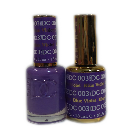 DC Nail Lacquer And Gel Polish (New DND), DC003, Blue Violet, 0.6oz