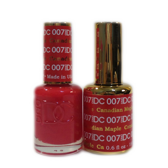 DC Nail Lacquer And Gel Polish (New DND), DC007, Canadian Maple, 0.6oz