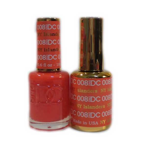 DC Nail Lacquer And Gel Polish (New DND), DC008, Ny Islanders, 0.6oz