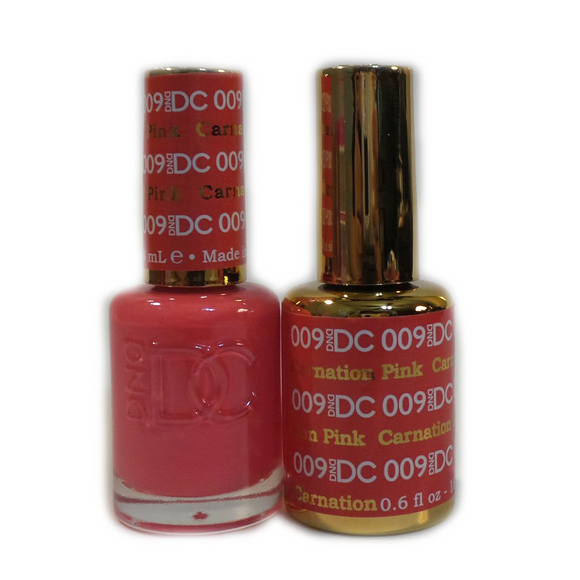 DC Nail Lacquer And Gel Polish (New DND), DC009, Carnation Pink, 0.6oz