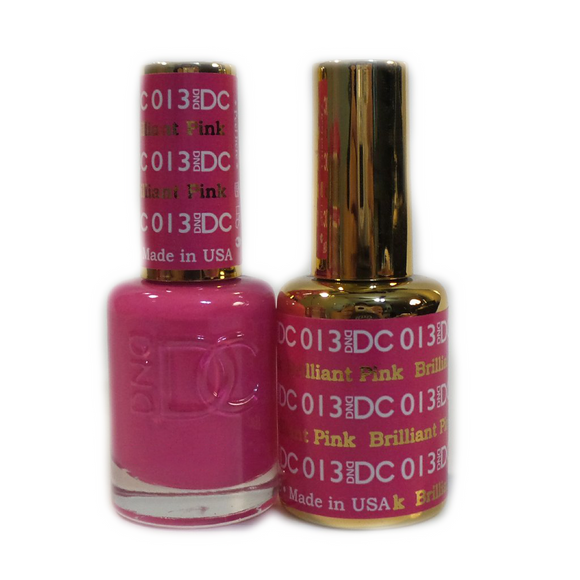 DC Nail Lacquer And Gel Polish (New DND), DC013, Brilliant Pink, 0.6oz