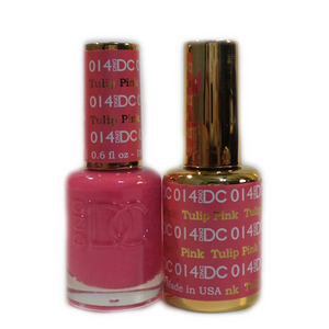 DC Nail Lacquer And Gel Polish (New DND), DC014, Tulip Pink, 0.6oz