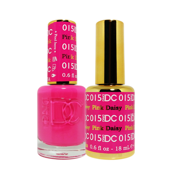 DC Nail Lacquer And Gel Polish (New DND), DC015, Pink Daisy, 0.6oz