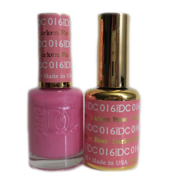 DC Nail Lacquer And Gel Polish (New DND), DC016, Darken Rose, 0.6oz