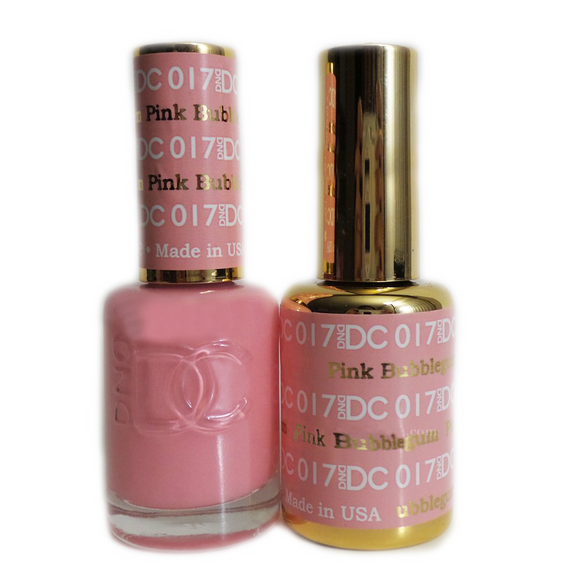 DC Nail Lacquer And Gel Polish (New DND), DC017, Pink Bubblegum, 0.6oz