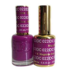 DC Nail Lacquer And Gel Polish (New DND), DC022, Magenta Rose, 0.6oz