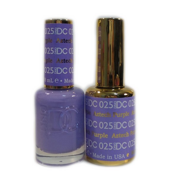 DC Nail Lacquer And Gel Polish (New DND), DC025, Aztech Purple, 0.6oz