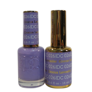 DC Nail Lacquer And Gel Polish (New DND), DC026, Crocus Lavender, 0.6oz