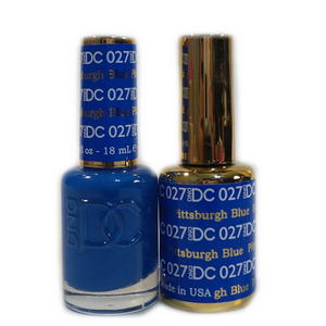 DC Nail Lacquer And Gel Polish (New DND), DC027, Pittsburgh Blue, 0.6oz