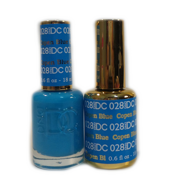 DC Nail Lacquer And Gel Polish (New DND), DC028, Copen Blue, 0.6oz