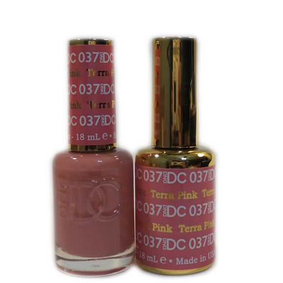 DC Nail Lacquer And Gel Polish (New DND), DC037, Terra Pink, 0.6oz