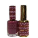 DC Nail Lacquer And Gel Polish (New DND), DC039, Fire Brick, 0.6oz