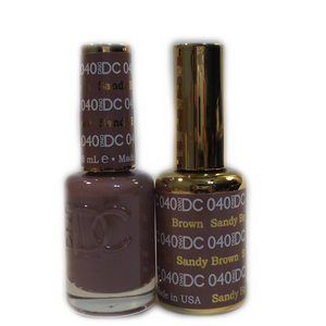 DC Nail Lacquer And Gel Polish (New DND), DC040, Sandy Brown, 0.6oz