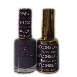 DC Nail Lacquer And Gel Polish (New DND), DC048, Electric Purple, 0.6oz
