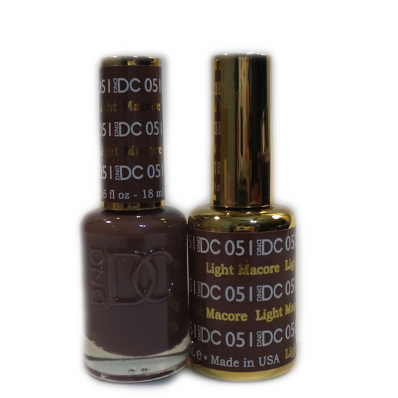 DC Nail Lacquer And Gel Polish (New DND), DC051, Light Macore, 0.6oz