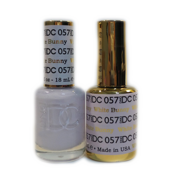 DC Nail Lacquer And Gel Polish (New DND), DC057, White Bunny, 0.6oz
