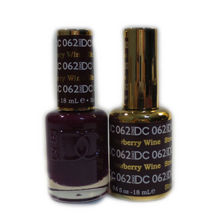 DC Nail Lacquer And Gel Polish (New DND), DC062, Strawberry Wine, 0.6oz