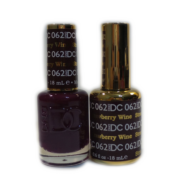DC Nail Lacquer And Gel Polish (New DND), DC062, Strawberry Wine, 0.6oz