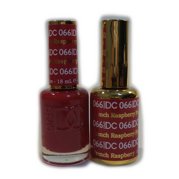DC Nail Lacquer And Gel Polish (New DND), DC066, French Raspberry, 0.6oz
