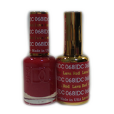 DC Nail Lacquer And Gel Polish (New DND), DC068, Lava Red, 0.6oz