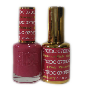 DC Nail Lacquer And Gel Polish (New DND), DC070, Visionary Pink, 0.6oz