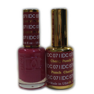 DC Nail Lacquer And Gel Polish (New DND), DC071, Cherry Punch, 0.6oz