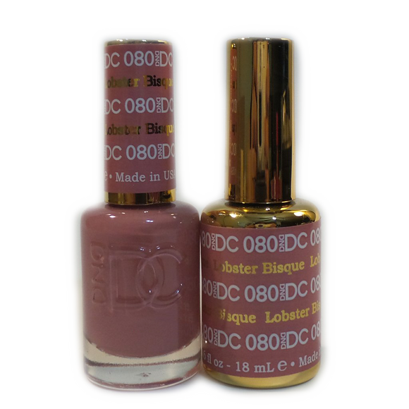 DC Nail Lacquer And Gel Polish (New DND), DC080, Lobster Bisque, 0.6oz