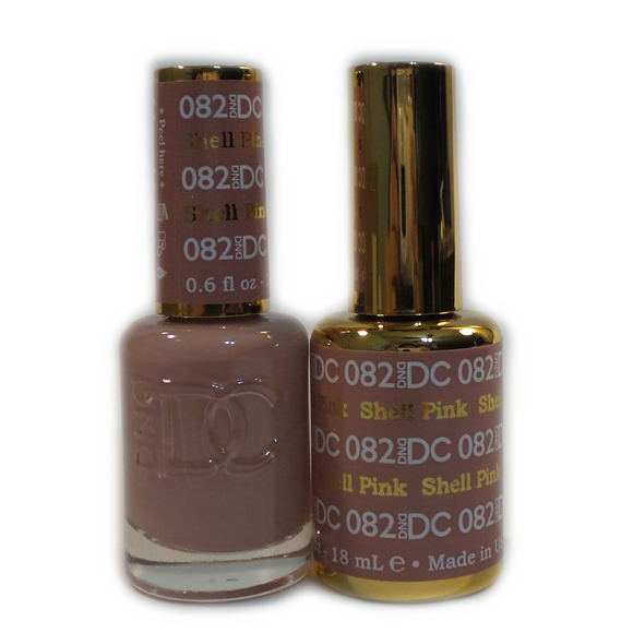DC Nail Lacquer And Gel Polish (New DND), DC082, Shell Pink, 0.6oz