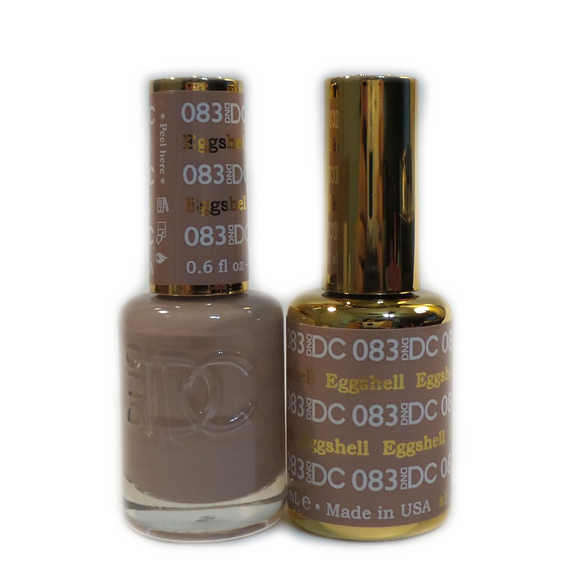 DC Nail Lacquer And Gel Polish (New DND), DC083, Eggshell, 0.6oz