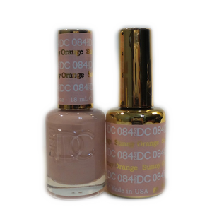 DC Nail Lacquer And Gel Polish (New DND), DC084, Sunny Orange, 0.6oz
