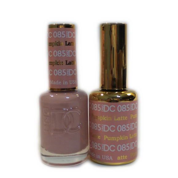 DC Nail Lacquer And Gel Polish (New DND), DC085, Pumpkin Latte, 0.6oz