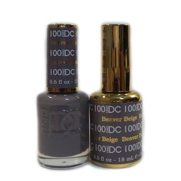 DC Nail Lacquer And Gel Polish (New DND), DC100, Beaver Beige, 0.6oz
