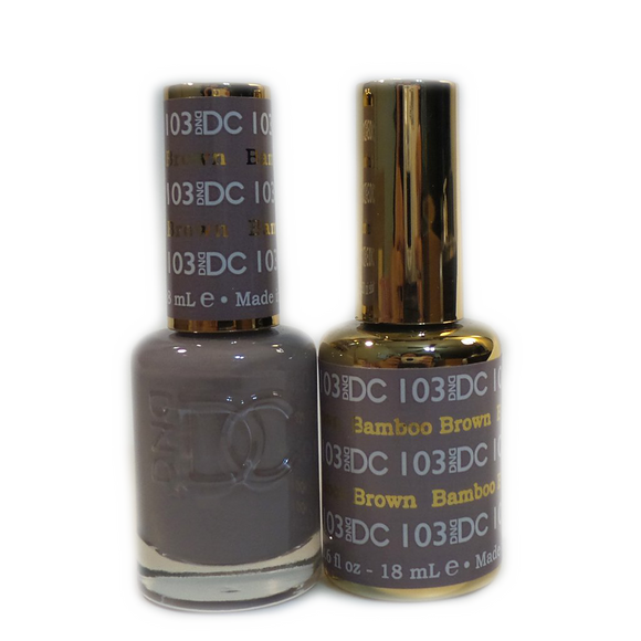 DC Nail Lacquer And Gel Polish (New DND), DC103, Bamboo Brown, 0.6oz
