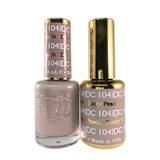 DC Nail Lacquer And Gel Polish (New DND), DC104, Dusty Peach, 0.6oz