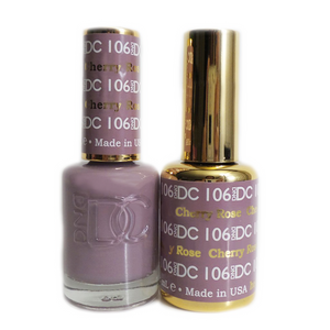 DC Nail Lacquer And Gel Polish (New DND), DC106, Cherry Rose, 0.6oz