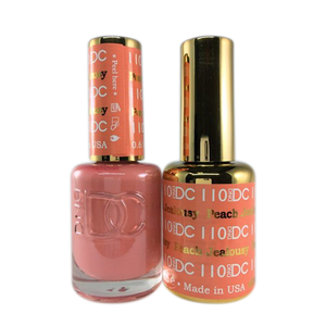 DC Nail Lacquer And Gel Polish (New DND), DC110, Peach Jealousy, 0.6oz