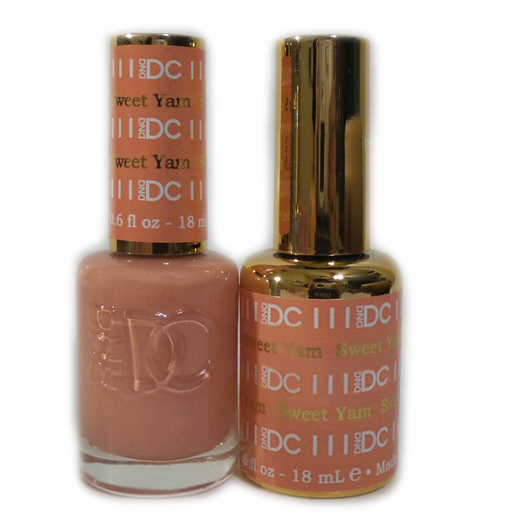 DC Nail Lacquer And Gel Polish (New DND), DC111, Sweet Yam, 0.6oz