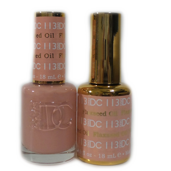 DC Nail Lacquer And Gel Polish (New DND), DC113, Flaxseed Oil, 0.6oz