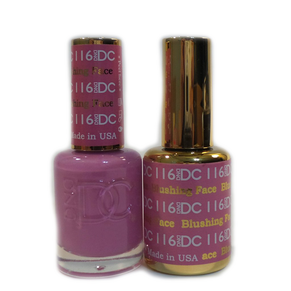 DC Nail Lacquer And Gel Polish (New DND), DC116, Blushing Face, 0.6oz