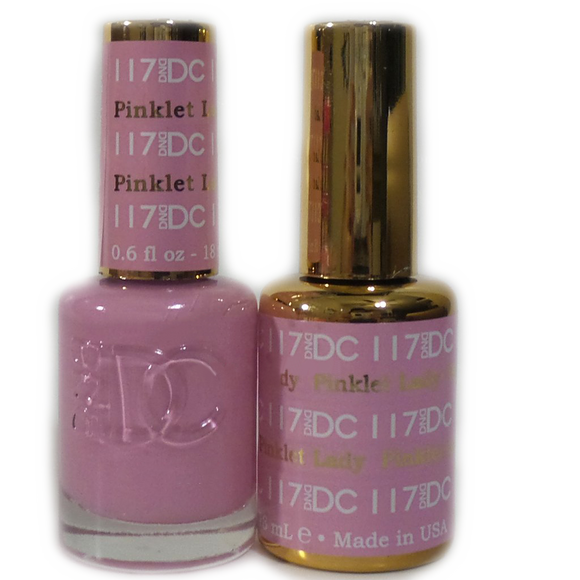 DC Nail Lacquer And Gel Polish (New DND), DC117, Pinklet Lady, 0.6oz