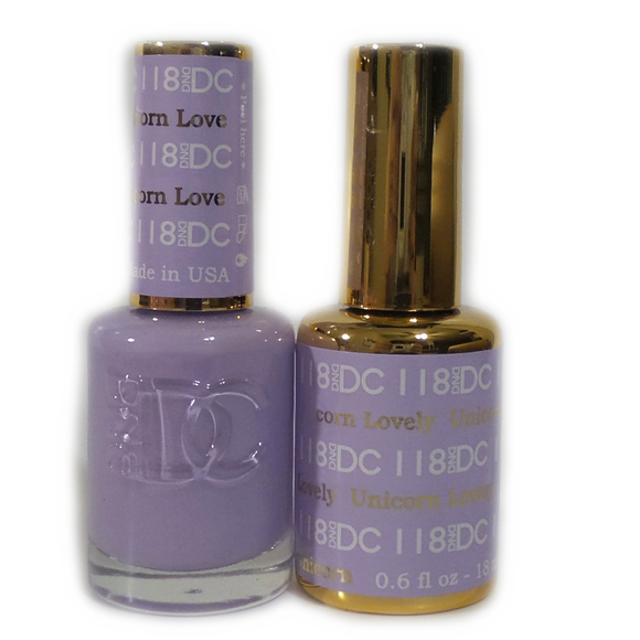DC Nail Lacquer And Gel Polish (New DND), DC118, Unicorn Lovely, 0.6oz