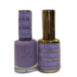 DC Nail Lacquer And Gel Polish (New DND), DC119, Frosty Taro, 0.6oz