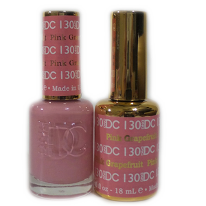 DC Nail Lacquer And Gel Polish (New DND), DC130, Pink Grapefruit, 0.6oz