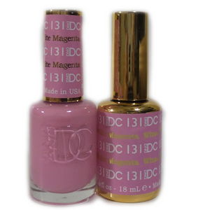 DC Nail Lacquer And Gel Polish (New DND), DC131, White Magenta, 0.6oz