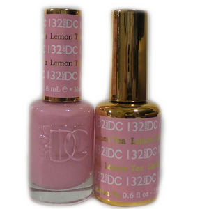 DC Nail Lacquer And Gel Polish (New DND), DC132, Lemon Tea, 0.6oz