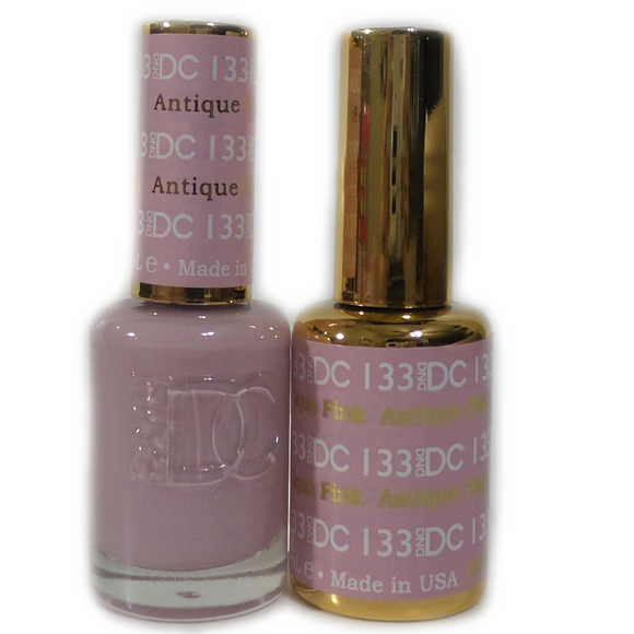 DC Nail Lacquer And Gel Polish (New DND), DC133, Antique Pink, 0.6oz