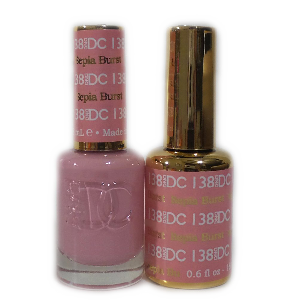 DC Nail Lacquer And Gel Polish (New DND), DC138, Sepia Burst, 0.6oz