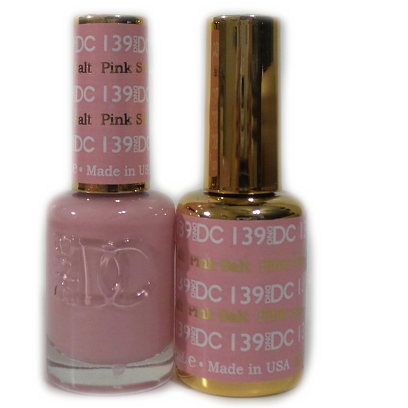 DC Nail Lacquer And Gel Polish (New DND), DC139, Pink Salt, 0.6oz