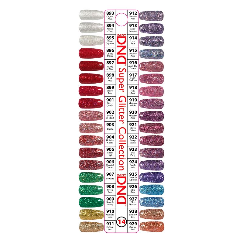 DND Duo , Super Glitter Collection Set 36 Colors #893-929 ( Part 14)