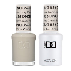 DND Nail Lacquer And Gel Polish, Ivory Cream #856